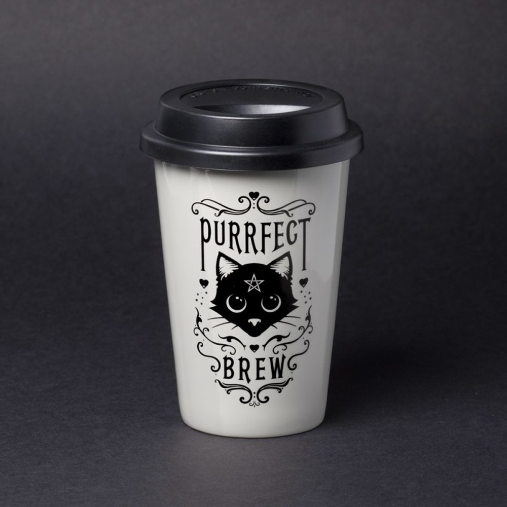 Alchemy - Purrfect Brew Travel mug - Off white